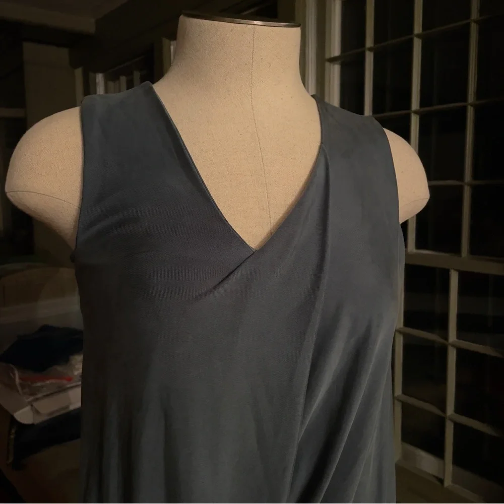Cynthia Rowley Sage Green Cupro Wrap Dress 🌿Extra Small NWOT 🔥🔥 - Picture 9 of 12